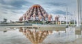 99 dome mosque, one of the landmarks of Makassar city, South Sulawesi province, in Indonesia.