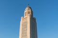 Dome of the Nebraska Capitol Building Royalty Free Stock Photo