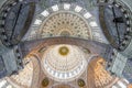 Dome of New Mosque in Fatih, Istanbul Royalty Free Stock Photo