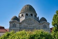 Dome of the old Gellert Hotel building in Budapest Hungary.