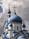 Dome of the Orthodox Church of the Nativity in Srednyaya Rogatka in Saint-Petersburg