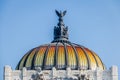 Dome of Palacio de Bellas Artes Fine Arts Palace - Mexico City Royalty Free Stock Photo