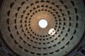 Dome of pantheon in Rome city Royalty Free Stock Photo