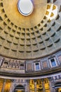 Dome Pillars Pantheon Rome Italy Royalty Free Stock Photo