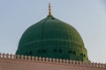 Dome of Prophet Muhammad's Mosque or Masjid Nabawi in Medina, Saudi Arabia Royalty Free Stock Photo