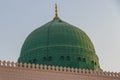 Dome of Prophet Muhammad's Mosque or Masjid Nabawi in Medina, Saudi Arabia Royalty Free Stock Photo