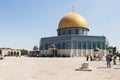 The Dome of the Rock building on the territory of the interior of the Temple Mount in the Old City in Jerusalem, Israel Royalty Free Stock Photo