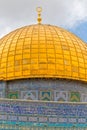 Dome of the Rock detail Royalty Free Stock Photo