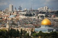 Dome of the Rock and Dome of the Holy Sepulcher Royalty Free Stock Photo