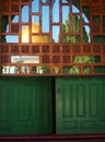 Dome of the Rock Mosque Reflected in Window