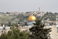 Dome of The Rock, Mount of Olives - Jerusalem - Israel Royalty Free Stock Photo