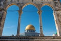 The Dome of the Rock, Temple Mount, al-Aqsa mosque, Jerusalem, Israel Royalty Free Stock Photo
