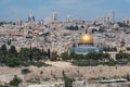 Jerusalem and Dome of the Rock, Israel Royalty Free Stock Photo