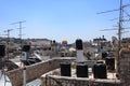 Dome of the Rock & Water Tanks on Roofs