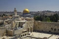 Dome of the Rock and Western Wall Royalty Free Stock Photo
