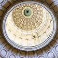 The dome in the rotunda of the State Capital Building in Austin Texas Royalty Free Stock Photo