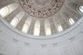 Dome of the round hall in Petrovsky Palace. Moscow. 24.07.2017 Royalty Free Stock Photo