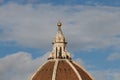Dome`s fragment of the Florence Cathedral. Tuscany. Italy. Royalty Free Stock Photo