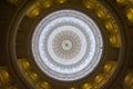 The dome's interior of Texas State Capitol in Austin, TX Royalty Free Stock Photo