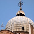 Dome, Saint Marks Basilica, Cathedral, Venice, Italy Royalty Free Stock Photo