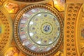 Dome of the Saint Stephen Basilica in Budapest Royalty Free Stock Photo