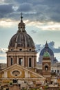 Roman domes Royalty Free Stock Photo