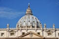 The dome of the San Pietro basilica, Vatican Royalty Free Stock Photo