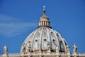 The dome of the San Pietro basilica, Vatican Royalty Free Stock Photo
