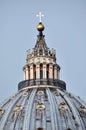 The dome of the San Pietro basilica, Vatican Royalty Free Stock Photo