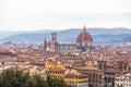 The dome of the Santa Maria del Fiore Cathedral, Florence, Italy Royalty Free Stock Photo