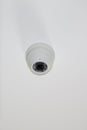 Dome secure cameras on light background white Security CCTV surveillance camera Royalty Free Stock Photo