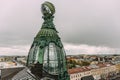 Dome of Singer House in Saint- Petersburg, Russia