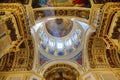 Dome of St. Isaacs cathedral viewed from the bottom