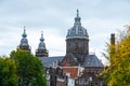 Dome of St. Nicholas Church in Amsterdam, Netherlands Royalty Free Stock Photo