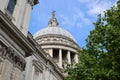 The dome of St Paul's Cathedral, London Royalty Free Stock Photo