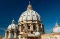 Dome of St. Peter`s Basilica, Vatican Royalty Free Stock Photo