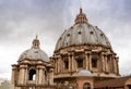 Dome of St. Peters basilica, Vatican Royalty Free Stock Photo