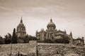 Dome and steeple from New Cathedral at Salamanca Royalty Free Stock Photo