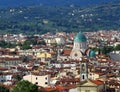 Dome of the synogogue of the city of Florence in Italy in the Tu Royalty Free Stock Photo