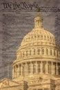 Dome of the United States Capitol building in Washington D.C Royalty Free Stock Photo