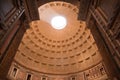 Dome view from entrance to Pantheon Royalty Free Stock Photo