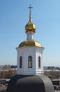 Dome Znamensky Monastery church. Irkutsk