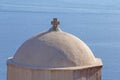 Dome of Zoodochos Pigi church in Oia