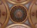 The domed ceiling of St Christopher\'s Chapel at Great Ormond Street Hospital for Children, Bloomsbury, London UK Royalty Free Stock Photo