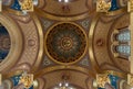 The domed ceiling of St Christopher\'s Chapel at Great Ormond Street Hospital for Children, Bloomsbury, London UK Royalty Free Stock Photo