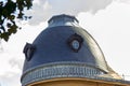 Domed top of the old building, tiled roof Royalty Free Stock Photo