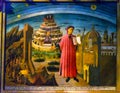 Michelino Dante Divine Comedy Painting Duomo Cathedral Florence Royalty Free Stock Photo