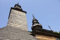 Domes of the ancient wooden church