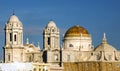 Domes of the Cathedral of Cadiz Royalty Free Stock Photo