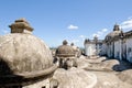 Domes on cathedral roof Royalty Free Stock Photo